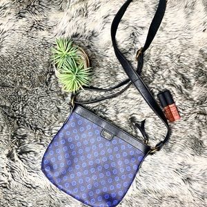 Fossil crossbody purse blue black